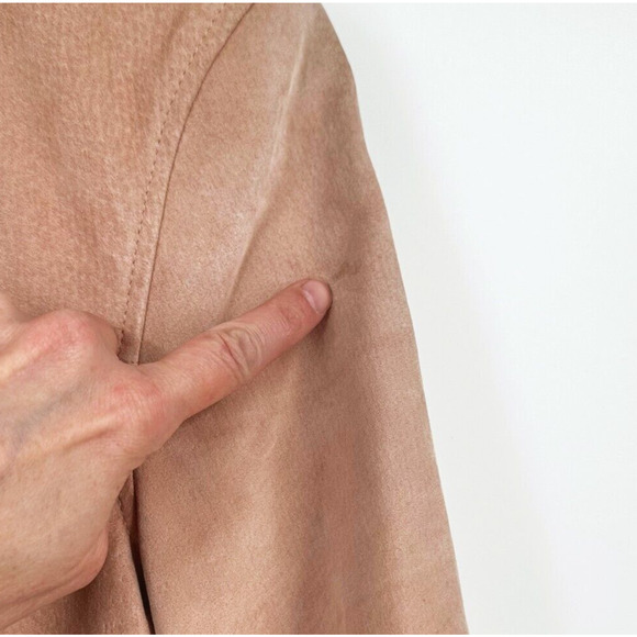 VTG Y2K Cherokee Womens Suede Shacket Jacket Small Retro Boho Unisex 90s Pink - Picture 4 of 11